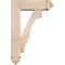 Ekena Millwork Balboa Arts and Crafts Smooth Bracket w/ Offset Brace, Douglas Fir, 5 1/2"W x 16"D x 24"H BKT0604X16X24BOA03SDF - alternate 4